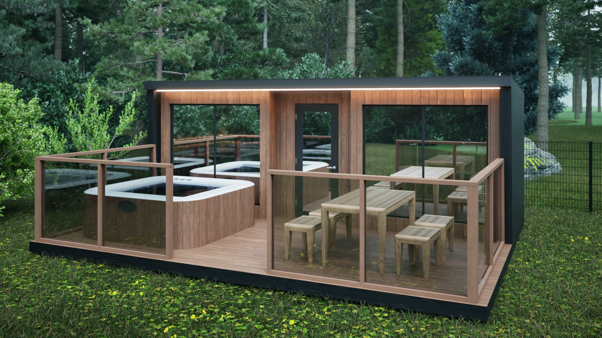 Sauna model L (garden spa)